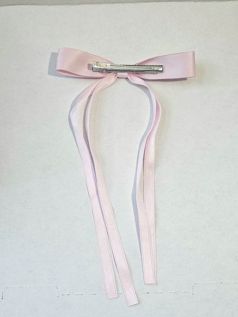 Hair Bow Clips with Long Tail, set of 2